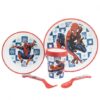 SET VAJILLA 5 PCS MICRO Y ANTIDESLIZANTE PREMIUM SPIDERMAN MARVEL