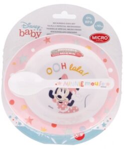 SET MICRO BEBE 2 PCS (CUENCO Y CUCHARA) MINNIE INDIGO