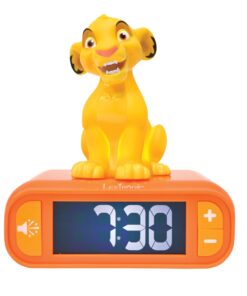 Reloj despertador con luz quita miedos Simba El Rey Leon
